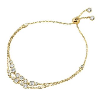 Pozlacený náramek ze stříbra s kubickou zirkonií Premium MKC1770710 Michael Kors