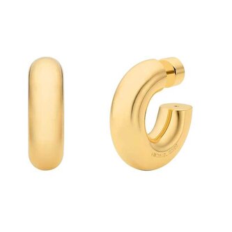 Minimalistické pozlacené náušnice kruhy MKJ842200710 Michael Kors
