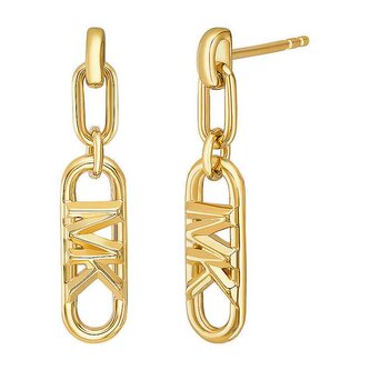 Slušivé pozlacené visací náušnice MKC164400710 Michael Kors