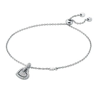 Něžný stříbrný náramek se zirkony Love Kors MKC1748CZ040 Michael Kors