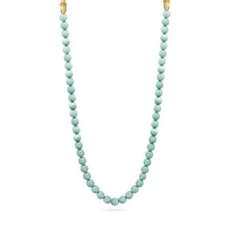 Světle zelený korálkový náhrdelník z pryskyřice PEJLN2103903 Police