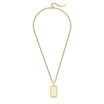 Pánský pozlacený náhrdelník z oceli Taper PEAGN0041302 Police