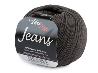 Pletací příze Jeans 50 g - 1 ks - 9 (8236) šedá