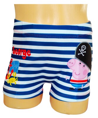 Plavky PEPPA PIG PIRÁT boxerky s proužky, červená, velikost: 92/98