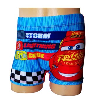 Chlapecké plavky CARS boxerky modročervené, velikost: 122/128