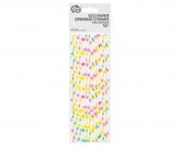 Rurki papierowe kolorowe groszki 6x197mm 12szt