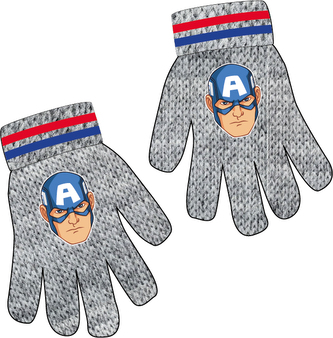 Chlapecké rukavice AVENGERS prstové šedé