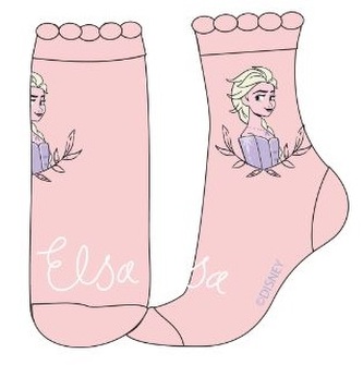 Dívčí ponožky FROZEN ELSA single růžové, velikost: 31/34