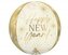 Balon foliowy kula gold New Year 38cm