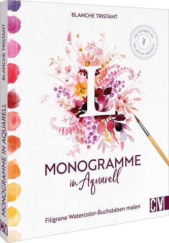 Monogramme in Aquarell