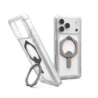 UAG Plasma XTE Magsafe,Clear/Titanium - iPhone 17 Pro Max