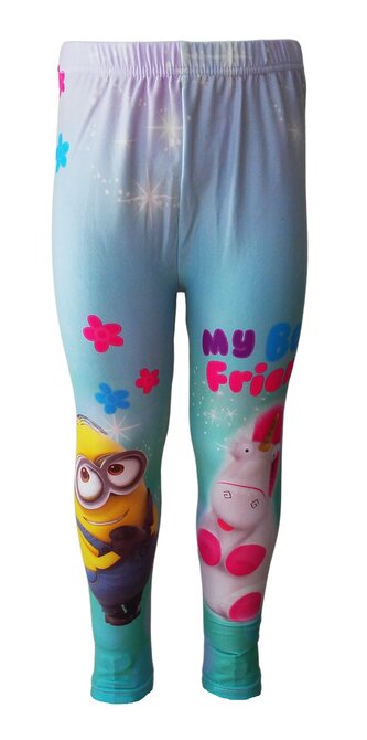 Dívčí legíny MIMONI A JEDNOROŽEC růžovomentolové, růžovomodrá, velikost: 98