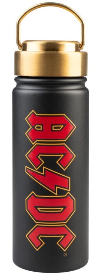 Nerezová termo outdoor láhev na pití AC/DC: Logo (objem 550 ml)