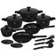 BERLINGERHAUS Sada nádobí s titanovým povrchem 15 ks Matte Black Collection BH-8198