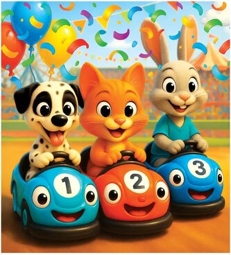 WOODEN CITY Dřevěné puzzle Šťastný závod 20 dílků