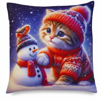 Vánoční polštář CHRISTMAS FRIENDS III. 40x40 cm Mybesthome