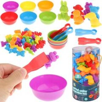 Zwierzątka do nauki liczenia i kolorów