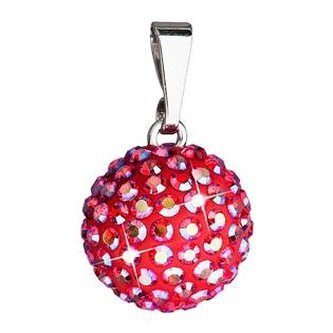 EG1019-SAB Stříbrný přívěšek s kulička Crystals from Swarovski® Siam AB