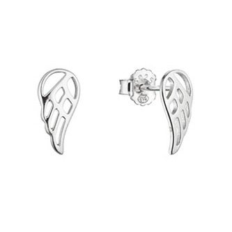 EG9021 Stříbrné náušnice pecky křídla