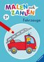 Malen nach Zahlen ab 3 Jahren: Fahrzeuge