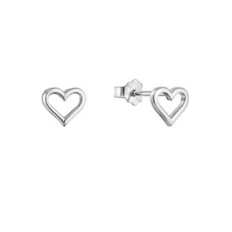 EG2466 Stříbrné náušnice malá srdíčka - srdce