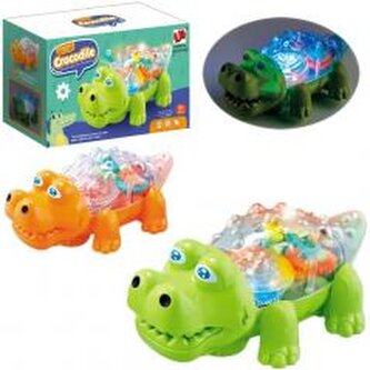 Krokodyl z napędem, dźwiękiem i światłem