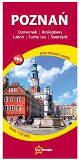 Poznań plan miasta i okolic 1:20 000