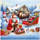 Ubrousky PAW L 33x33cm Holiday Sleigh Preparation