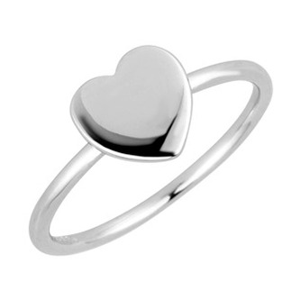 EG5105-56 Stříbrný prsten lesklé srdce