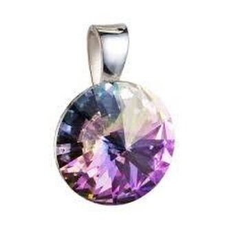 EG1008-VL Stříbrný přívěšek rivoli Crystals from Swarovski® Vitrail Light
