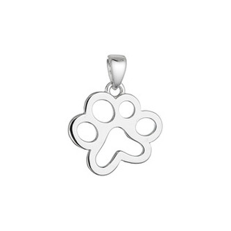 EG1595 Stříbrný přívěsek tlapka - zvířátka