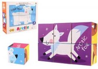 Klocki puzzle dla dzieci 6el MIX