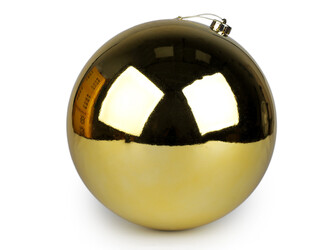 Vánoční baňka / koule Ø25 cm - 1 ks - 2 zlatá lesk