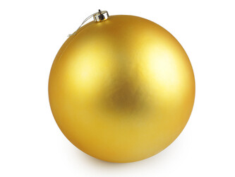 Vánoční baňka / koule Ø25 cm - 1 ks - 1 zlatá mat