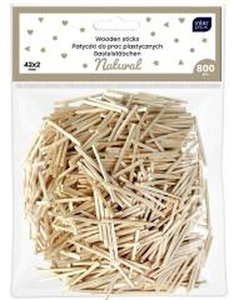 Patyczki do prac plastycznych 42x2mm 800szt