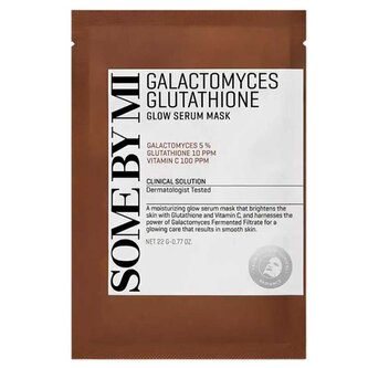 Hydratační a vyživující pleťová maska Galactomyces Glutathione (Glow Serum Mask) Some By Mi - 22 g
