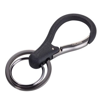 Troika klíčenka - kroužky (kovová, s karabinkou, mix barev)