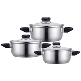 EMILIO 6 EL.KPL. GARNKÓW NIERDZEWNYCH 16/18/20CM