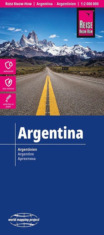 Reise Know-How Landkarte Argentinien / Argentina (1:2.000.000)