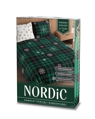 POŚCIEL KPL.NORDIC 006 220X200+2X70X80 BAW.
