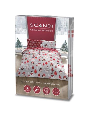 POŚCIEL KPL.220X200+2X70X80 BAW. SCANDI 069