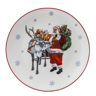 WYPRAWA MIKOŁAJA TALERZ DESEROWY NBC 20,5 CM