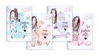 Zeszyt A5/32K kratka Lenka Fashion (10szt) STRIGO