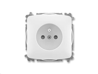 Zásuvka ABB TANGO s kolíkem bílá 6619A-A06357 B (náhrada 5519)