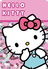 BLANKETS 100X140 HELLO KITTY HK36-5434 POLAR FLEECE - 220GSM