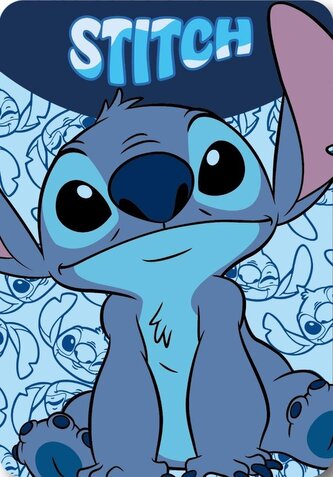 BLANKETS 100X140 LILO &  STITCH BLUE LIL36-5570 POLAR FLEECE - 220GSM
