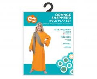 Strój dla dzieci Pomarańczowy Pastuszek 130/140cm