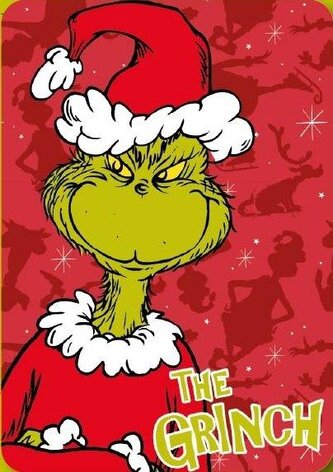 BLANKETS 100X140 THE GRINCH GHR36-5462 POLAR FLEECE - 220GSM