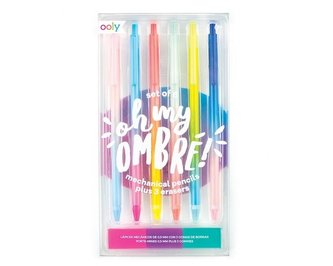 Mechaniczne ołówki w tęczowej oprawie Ombre