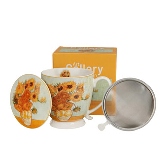 Zaparzacz na stopce SUNFLOWERS inspired by Van Gogh